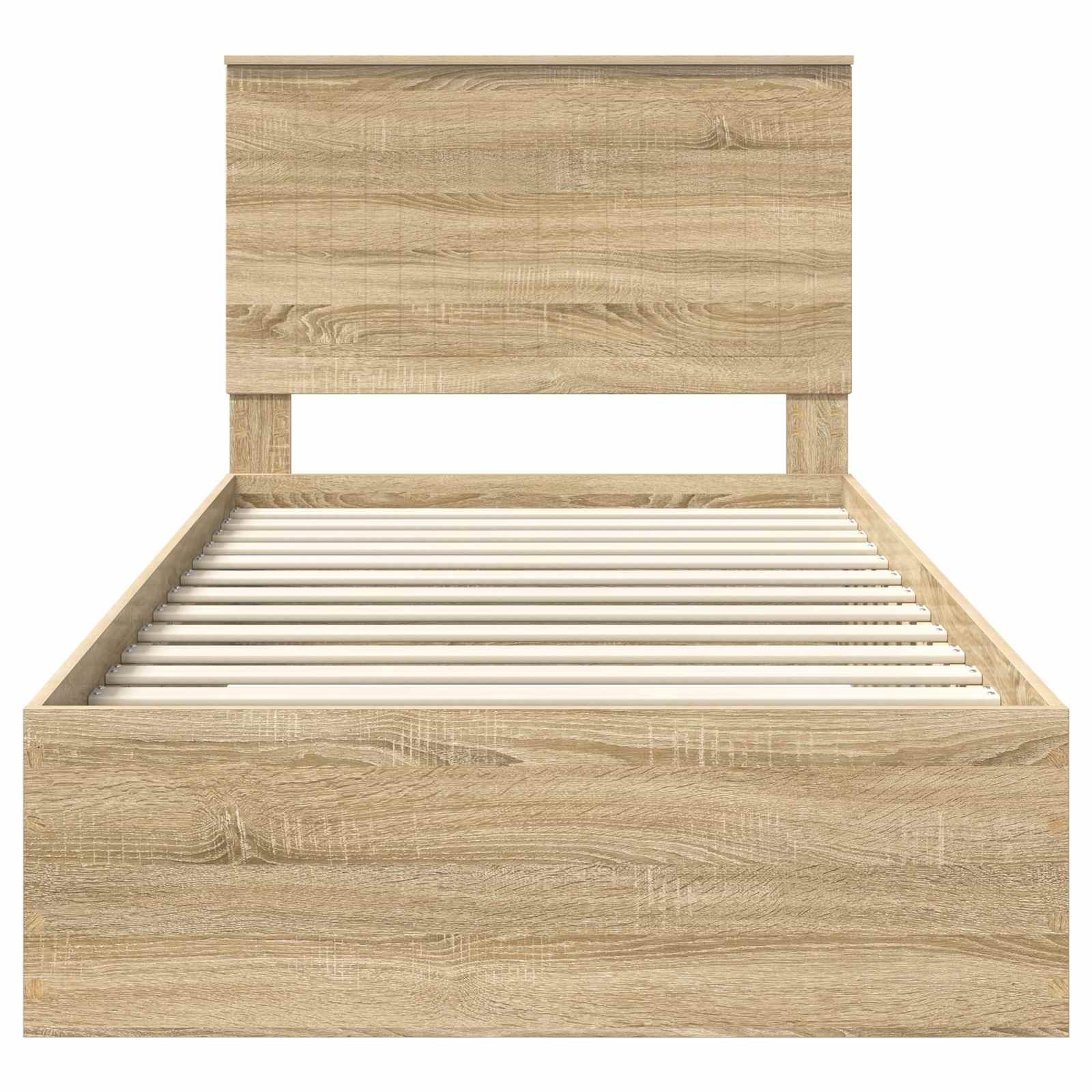 Struttura del letto con testiera Rovere Sonoma 100 x 200 cm | homemem39