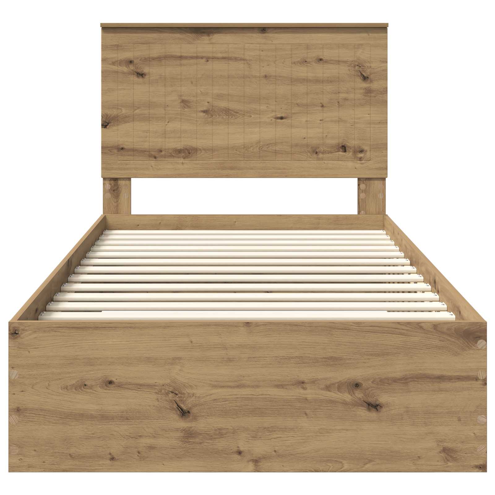 Struttura del letto Rovere artigianale 100 x 200 cm | homemem39