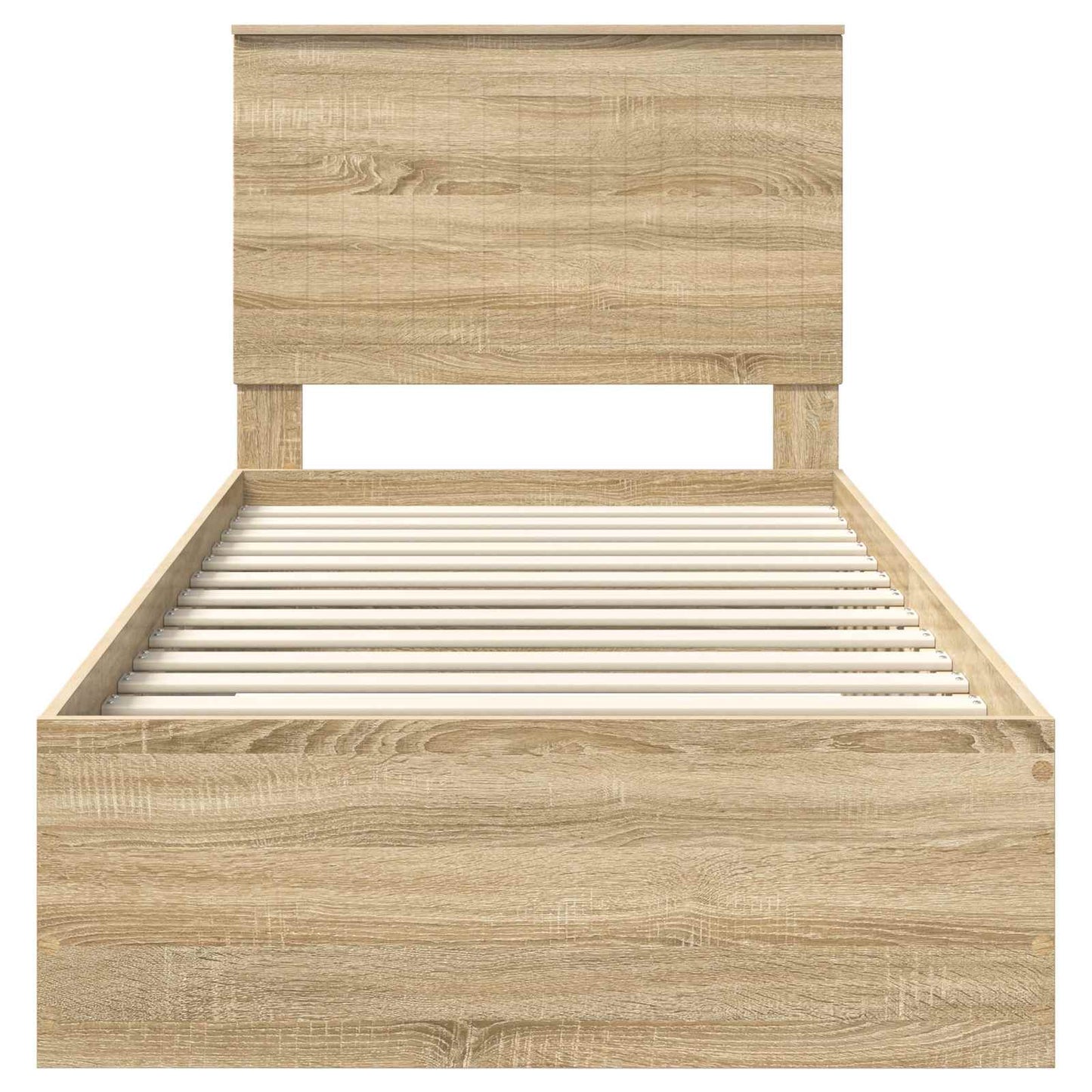 Struttura del letto Rovere Sonoma 90 x 200 cm Legno multistrato | homemem39