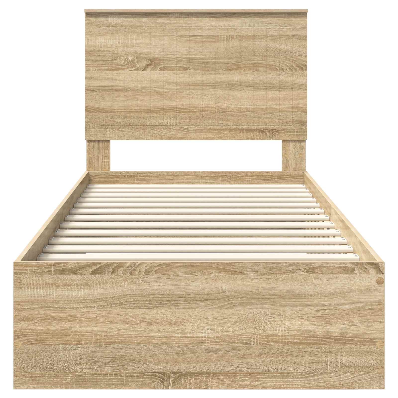 Struttura del letto Rovere Sonoma 90 x 200 cm Legno multistrato | homemem39