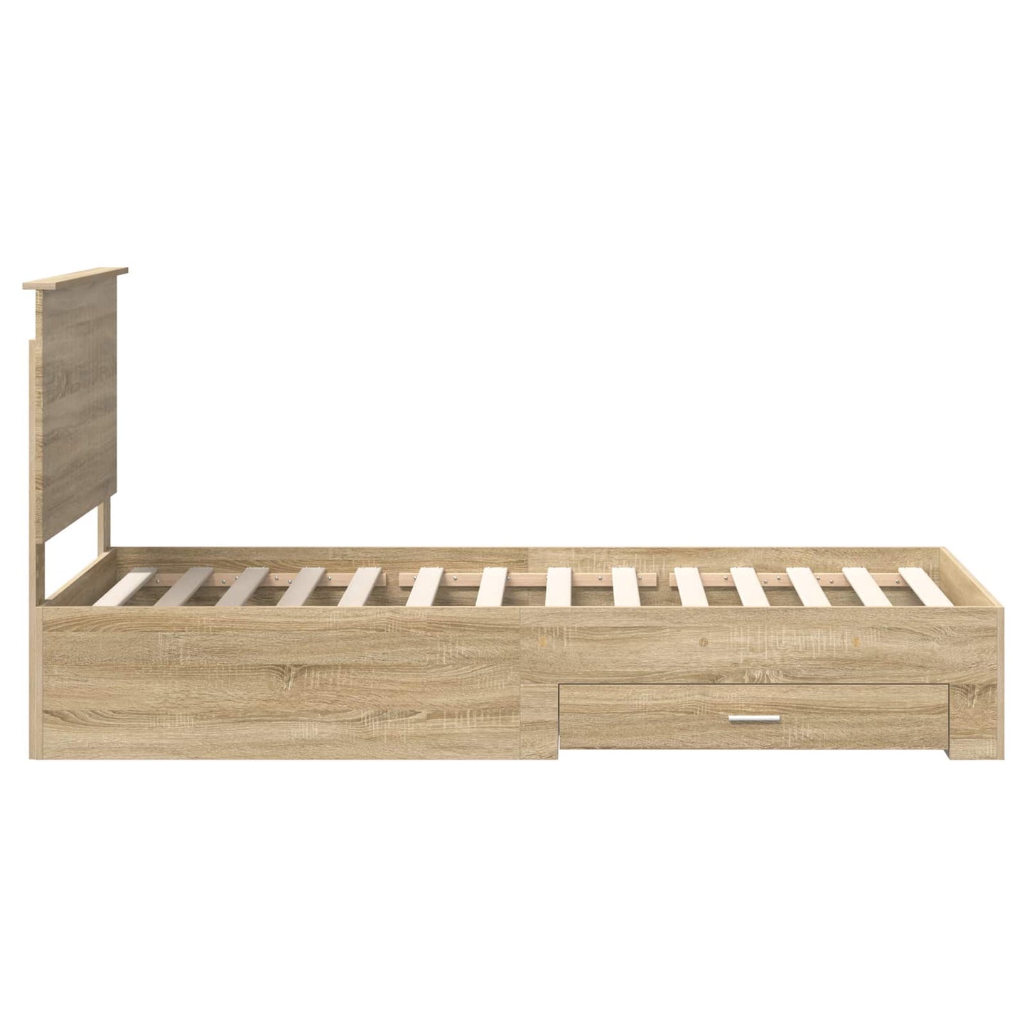 Struttura del letto Rovere Sonoma 90 x 200 cm Legno multistrato | homemem39