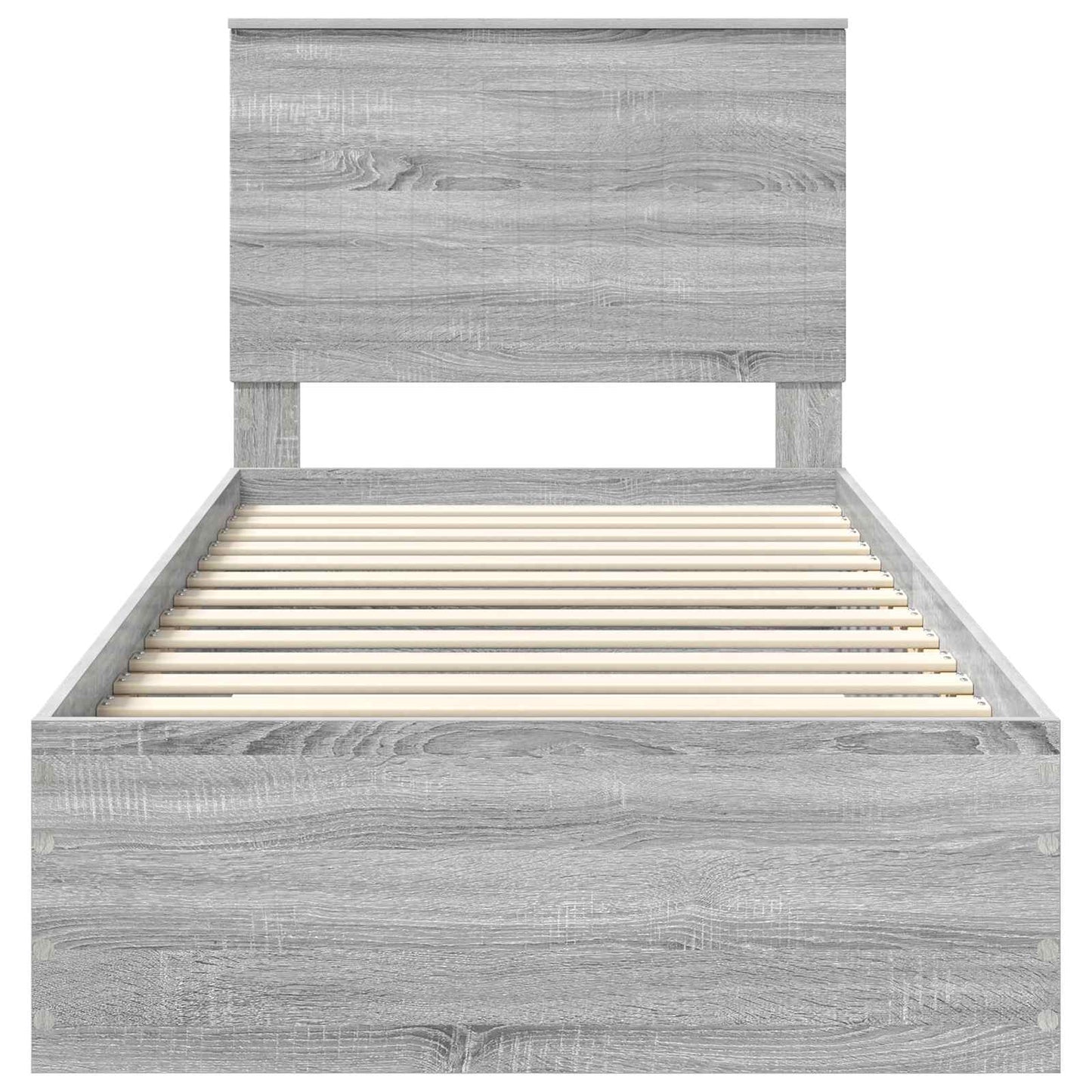 Struttura del letto Grigio Sonoma 90 x 200 cm Legno multistrato | homemem39