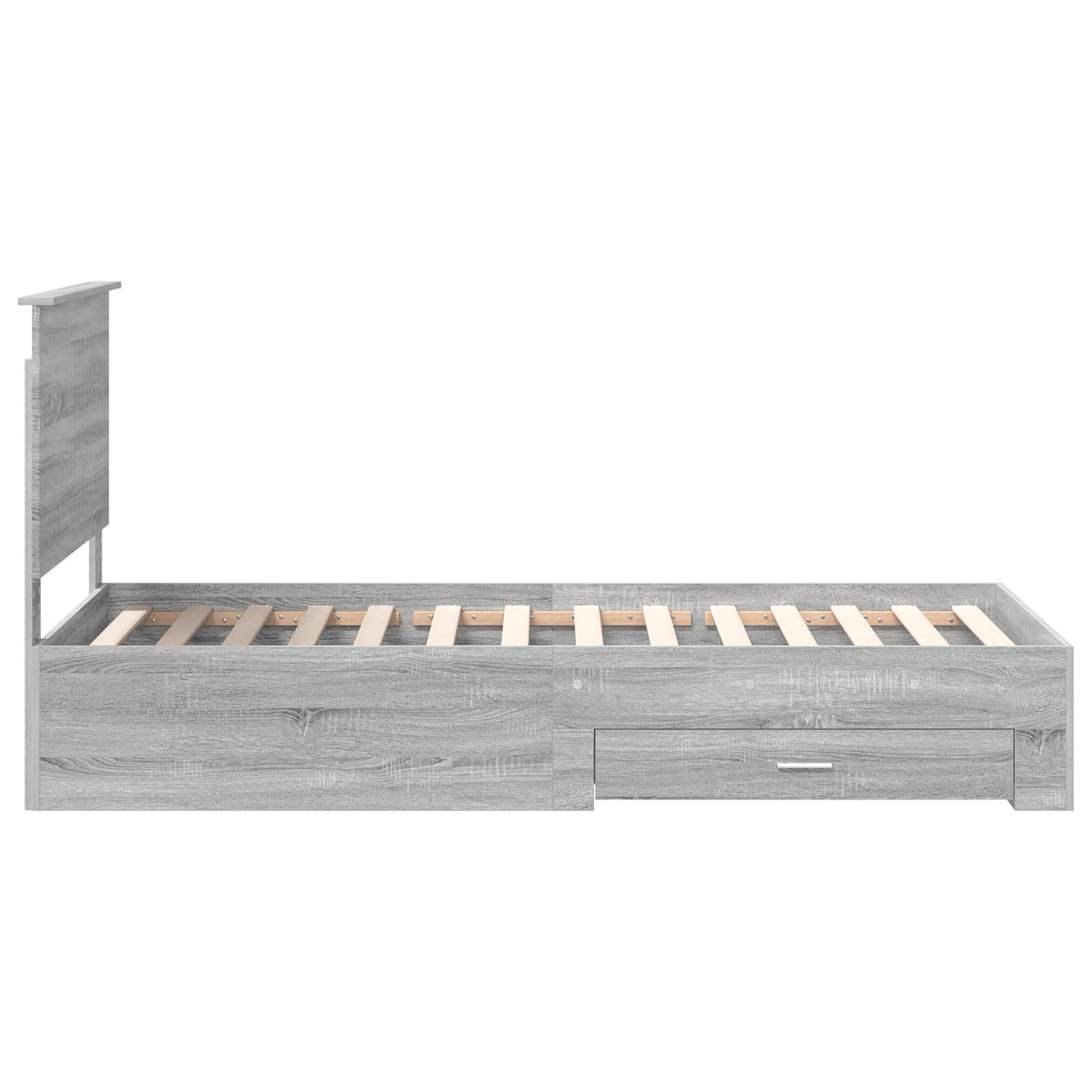 Struttura del letto Grigio Sonoma 90 x 200 cm Legno multistrato | homemem39