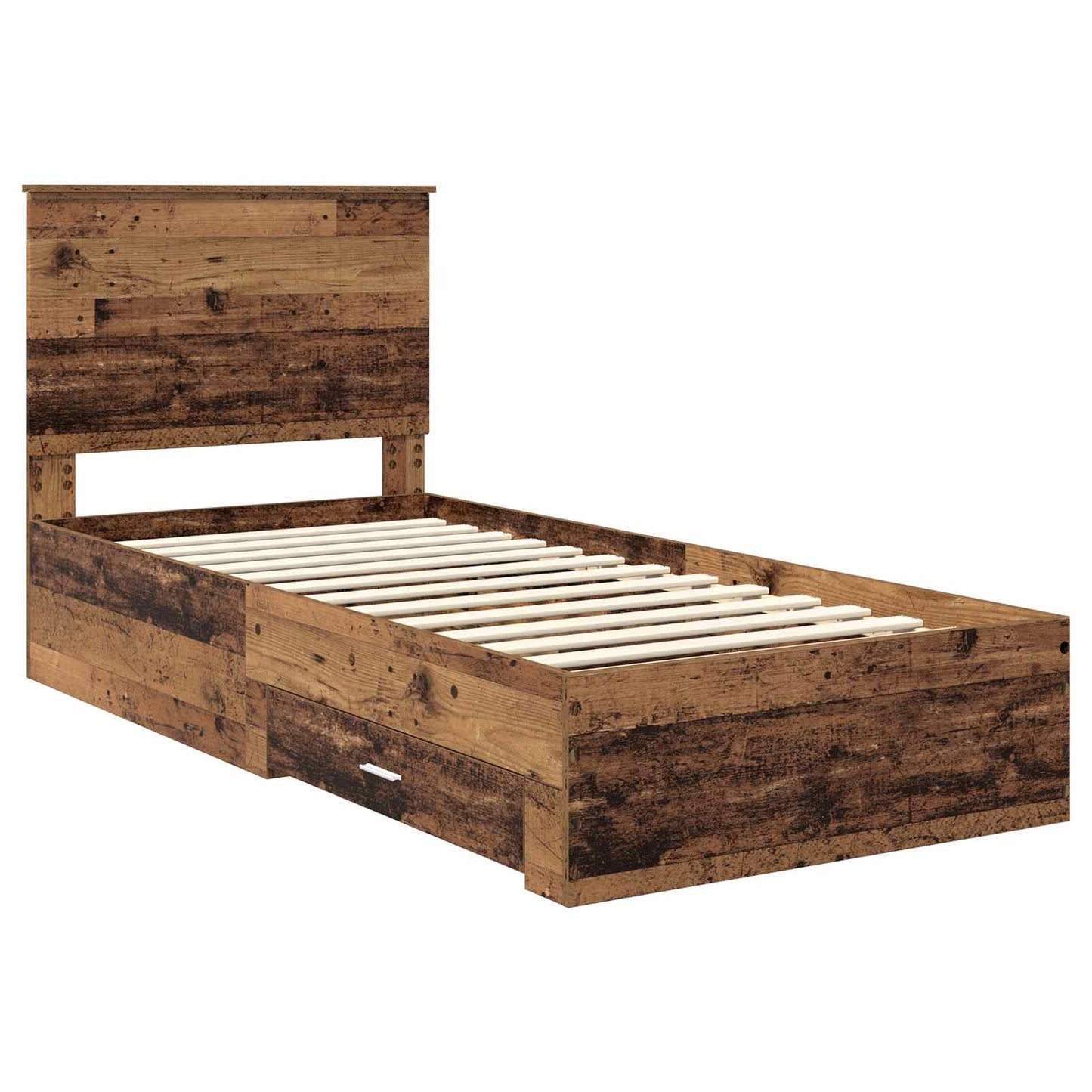 Struttura del letto Legno vecchio 90 x 200 cm Legno multistrato | homemem39