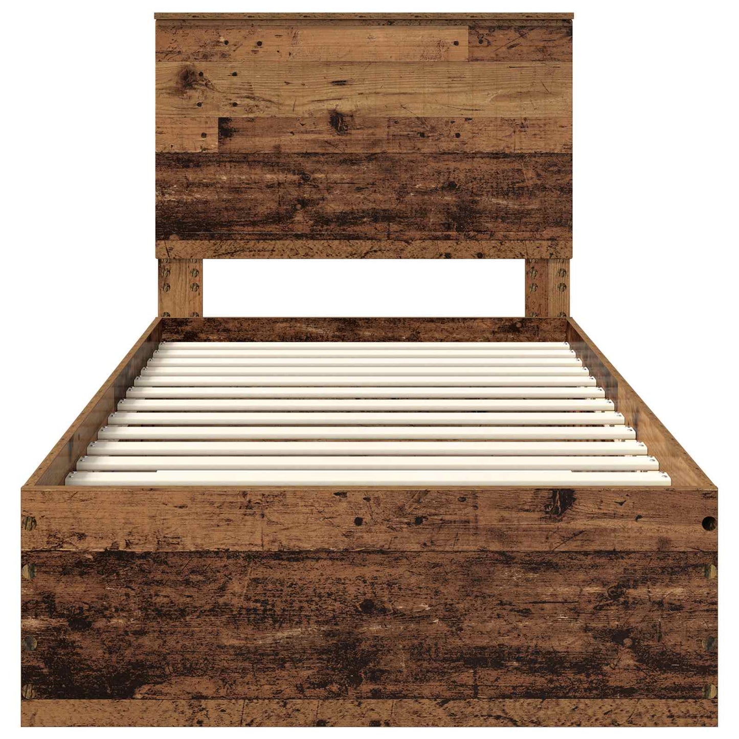 Struttura del letto Legno vecchio 90 x 200 cm Legno multistrato | homemem39