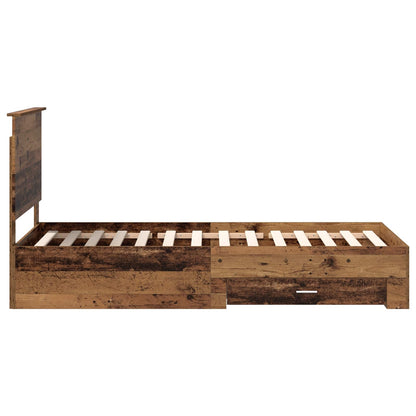 Struttura del letto Legno vecchio 90 x 200 cm Legno multistrato | homemem39
