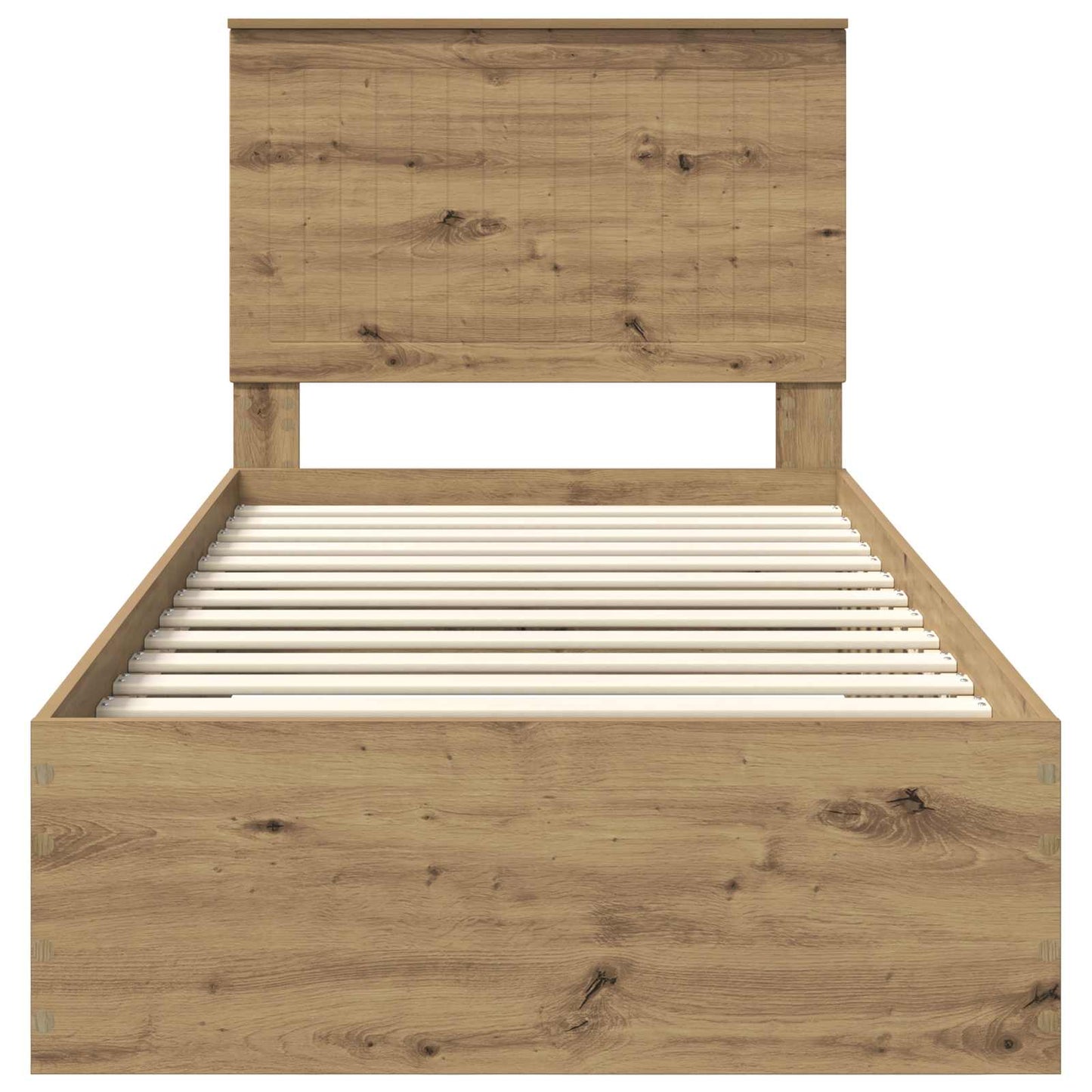 Struttura del letto con cassetto Rovere artigianale 90 x 200 cm | homemem39