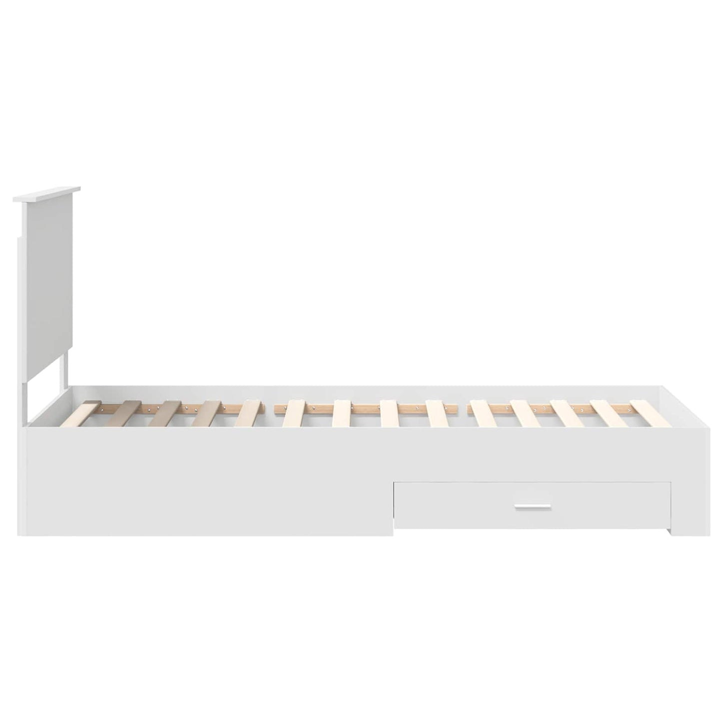 Struttura del letto Bianco 90 x 190 cm Legno multistrato | homemem39