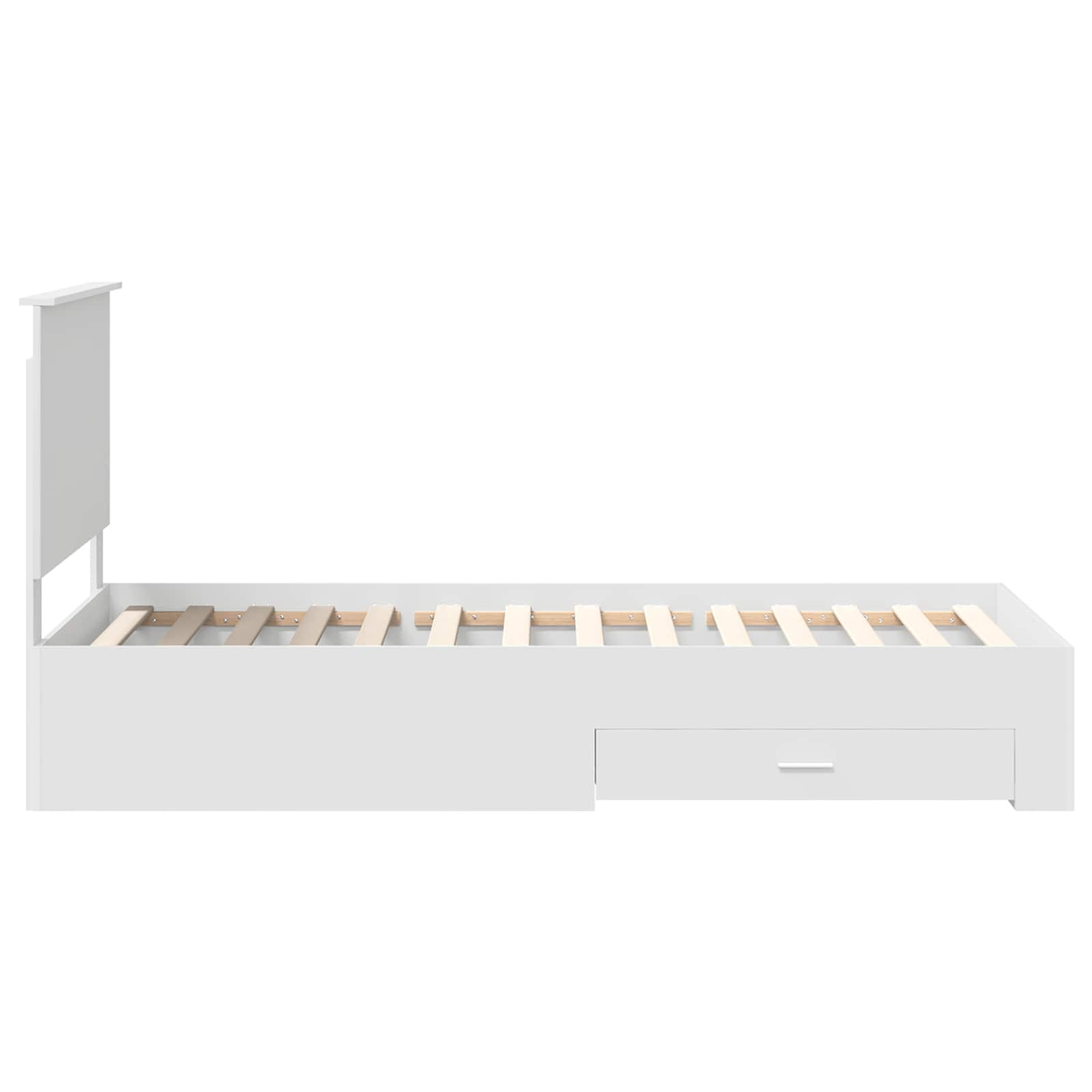 Struttura del letto Bianco 90 x 190 cm Legno multistrato | homemem39