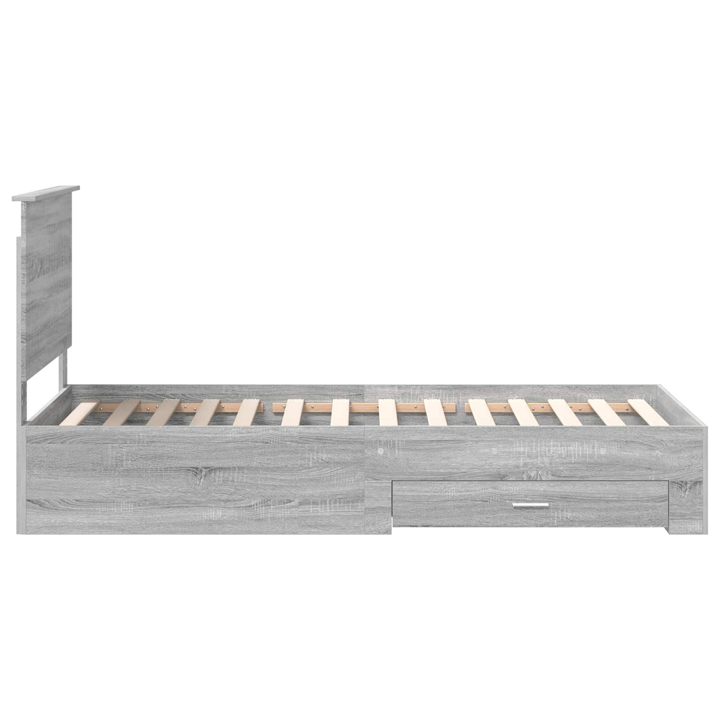 Struttura del letto Grigio Sonoma 90 x 190 cm Legno multistrato | homemem39