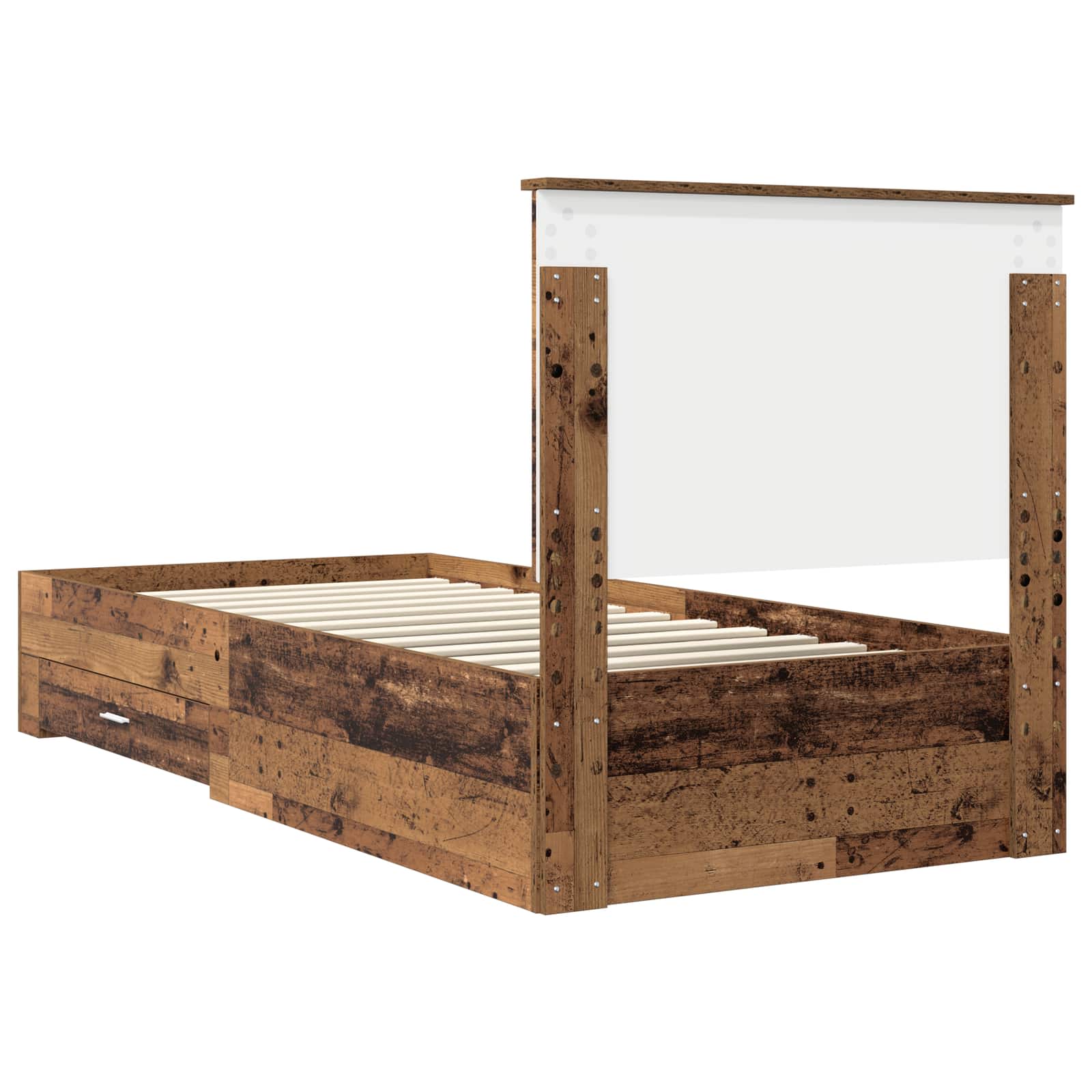 Struttura del letto Legno vecchio 90 x 190 cm Legno multistrato | homemem39