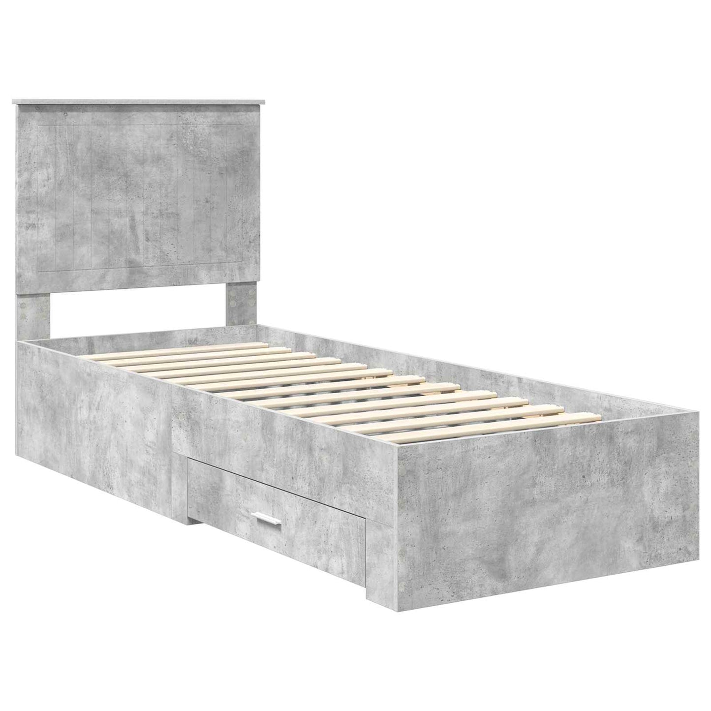 Struttura del letto Grigio Certo e Argento 70 x 190 cm | homemem39