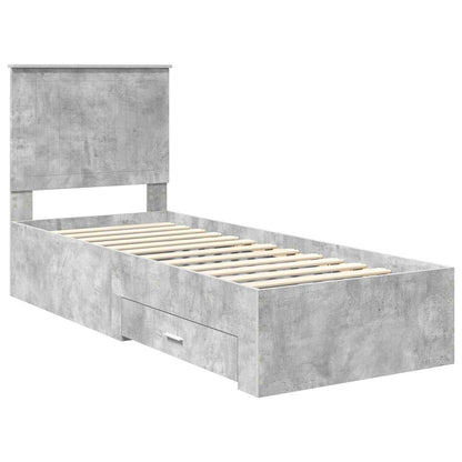 Struttura del letto Grigio Certo e Argento 70 x 190 cm | homemem39
