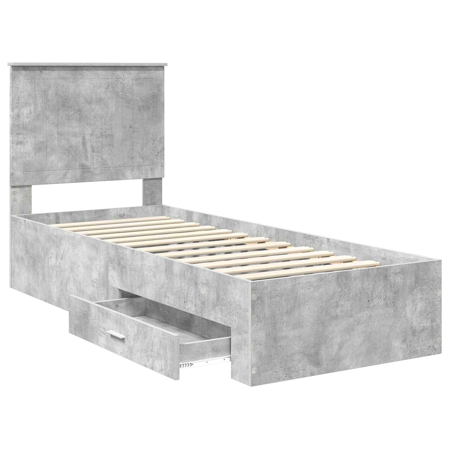 Struttura del letto Grigio Certo e Argento 70 x 190 cm | homemem39