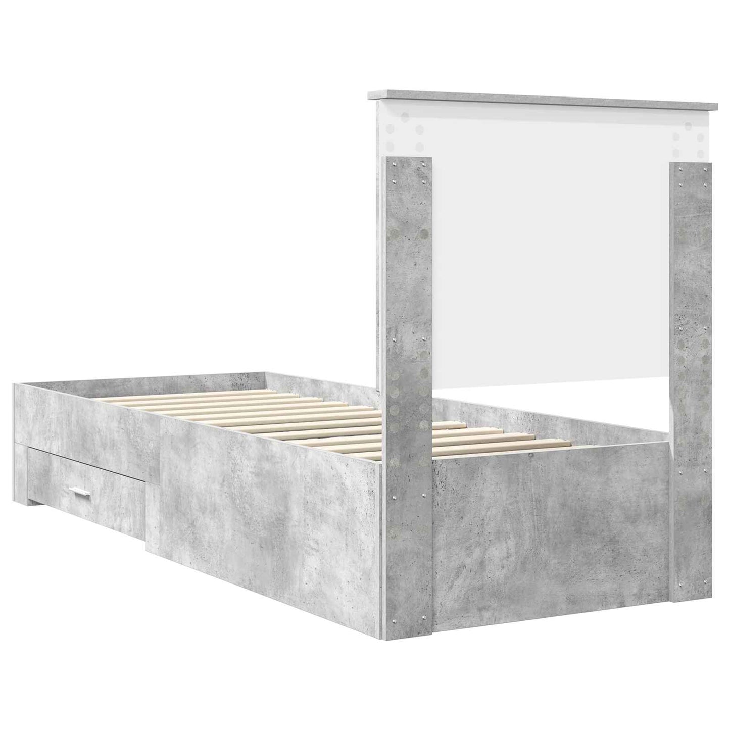 Struttura del letto Grigio Certo e Argento 70 x 190 cm | homemem39