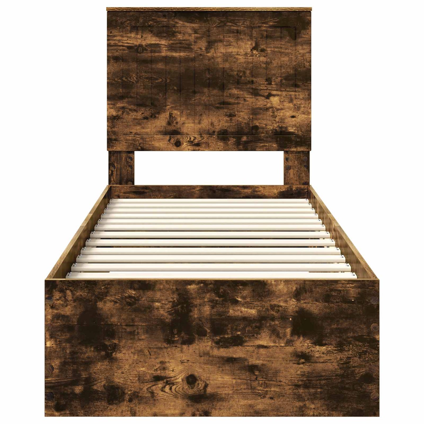 Struttura del letto Rovere Affumicato e Argento 70 x 190 cm | homemem39
