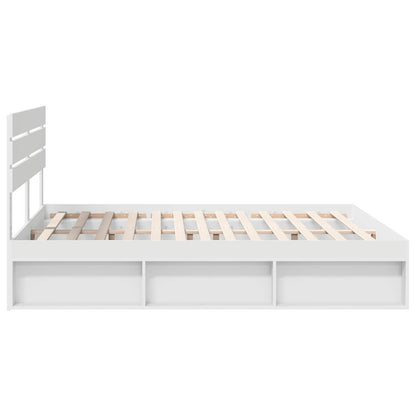 Struttura del letto Bianco 180 x 200 cm Pino massello | homemem39