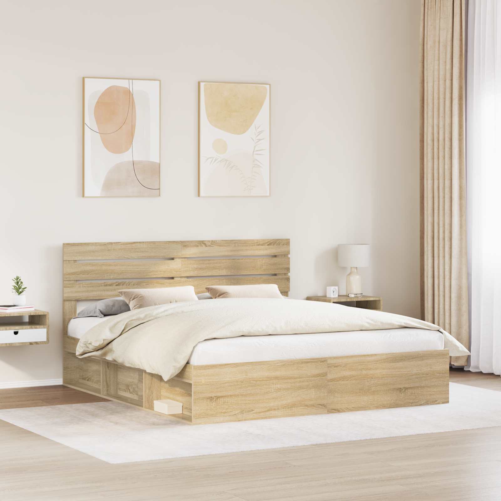 Struttura del letto Sonoma 180 x 200 cm Pino massello | homemem39