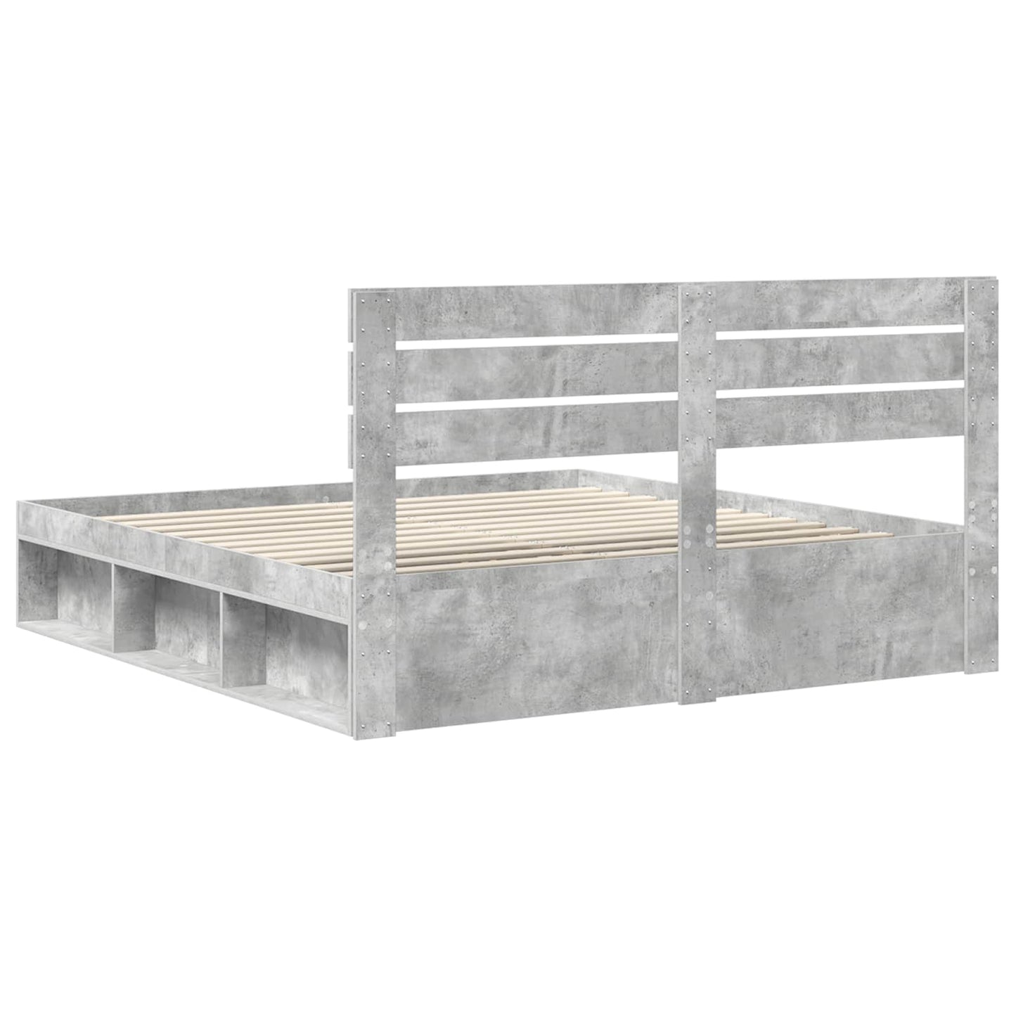 Struttura del letto Calcestruzzo 180 x 200 cm Pino massello | homemem39