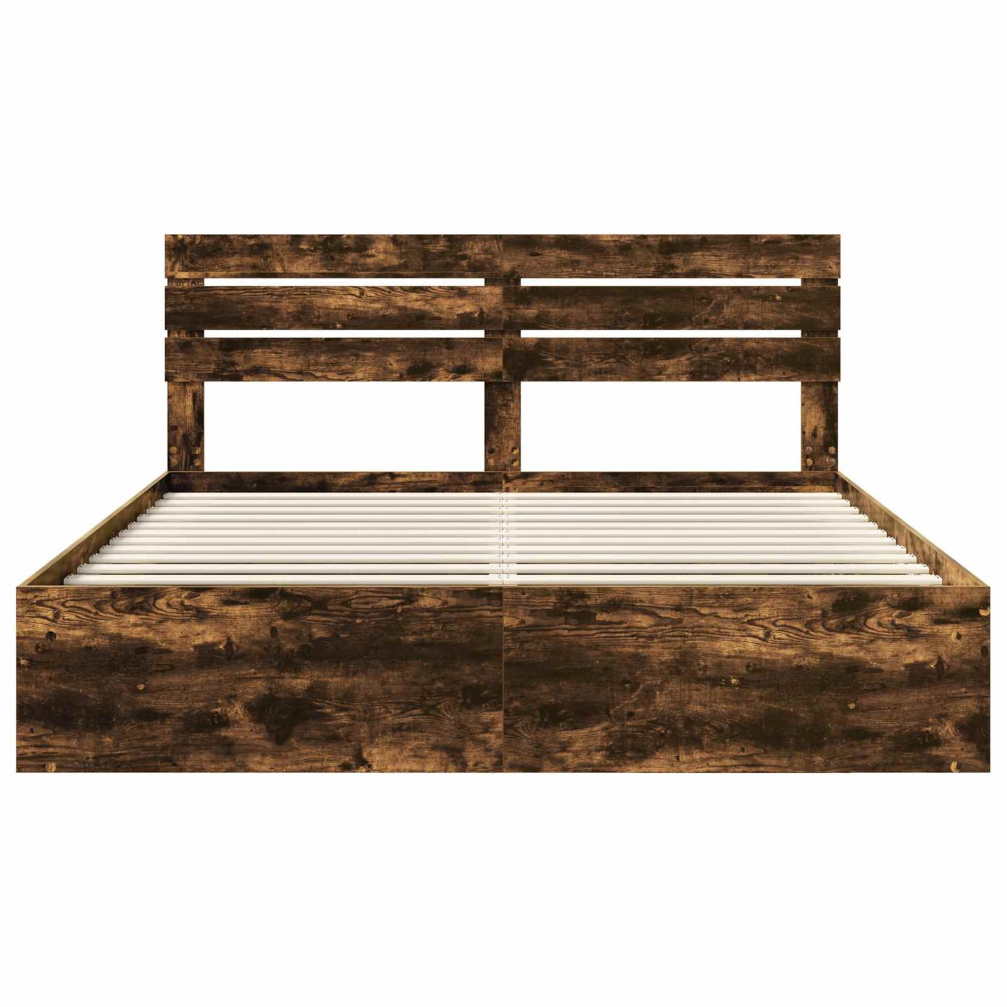 Struttura del letto Rovere fumé 180 x 200 cm Pino massello | homemem39