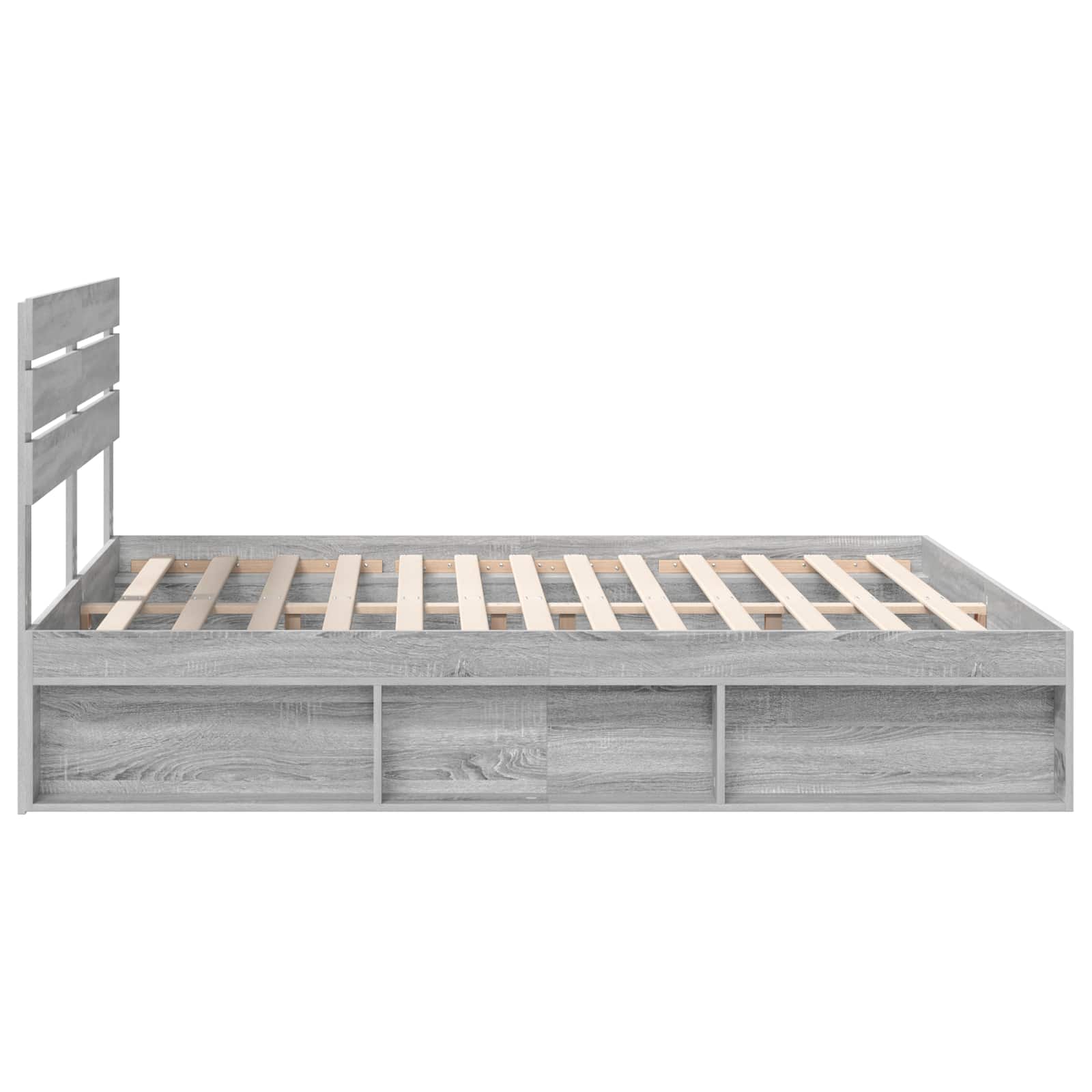 Struttura del letto Grigio Sonoma 180 x 200 cm Pino massello | homemem39