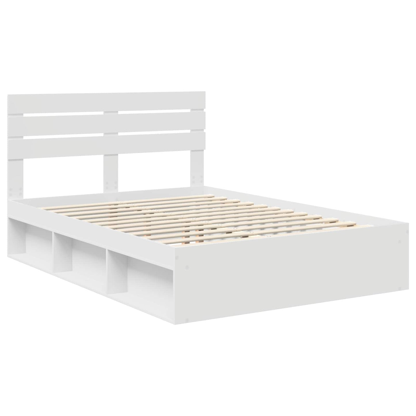 Struttura del letto Bianco 160 x 200 cm Pino massello | homemem39