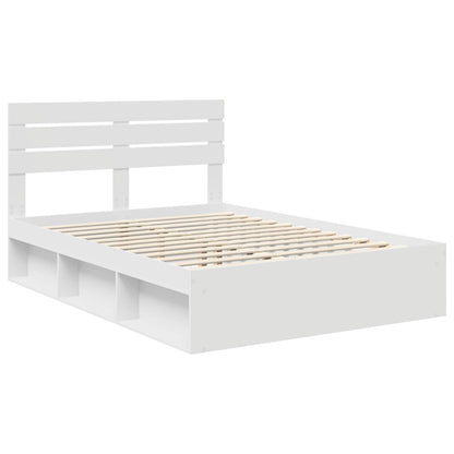 Struttura del letto Bianco 160 x 200 cm Pino massello | homemem39