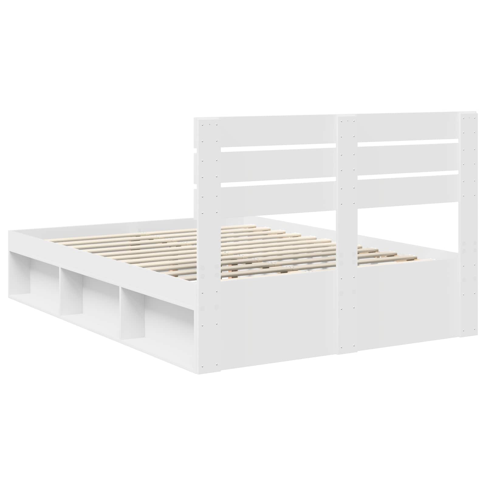 Struttura del letto Bianco 160 x 200 cm Pino massello | homemem39