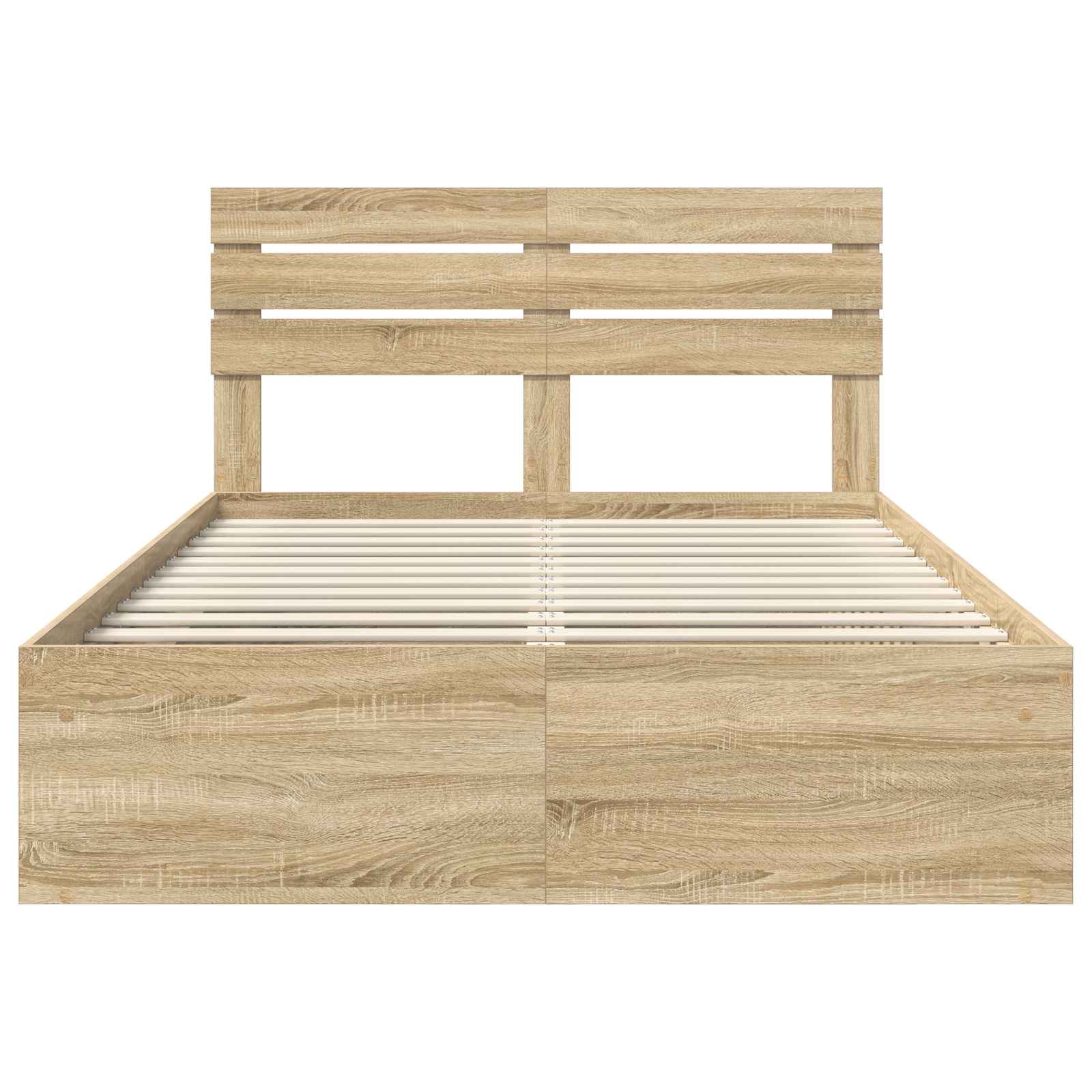 Struttura del letto Rovere Sonoma 150 x 200 cm Pino massello | homemem39