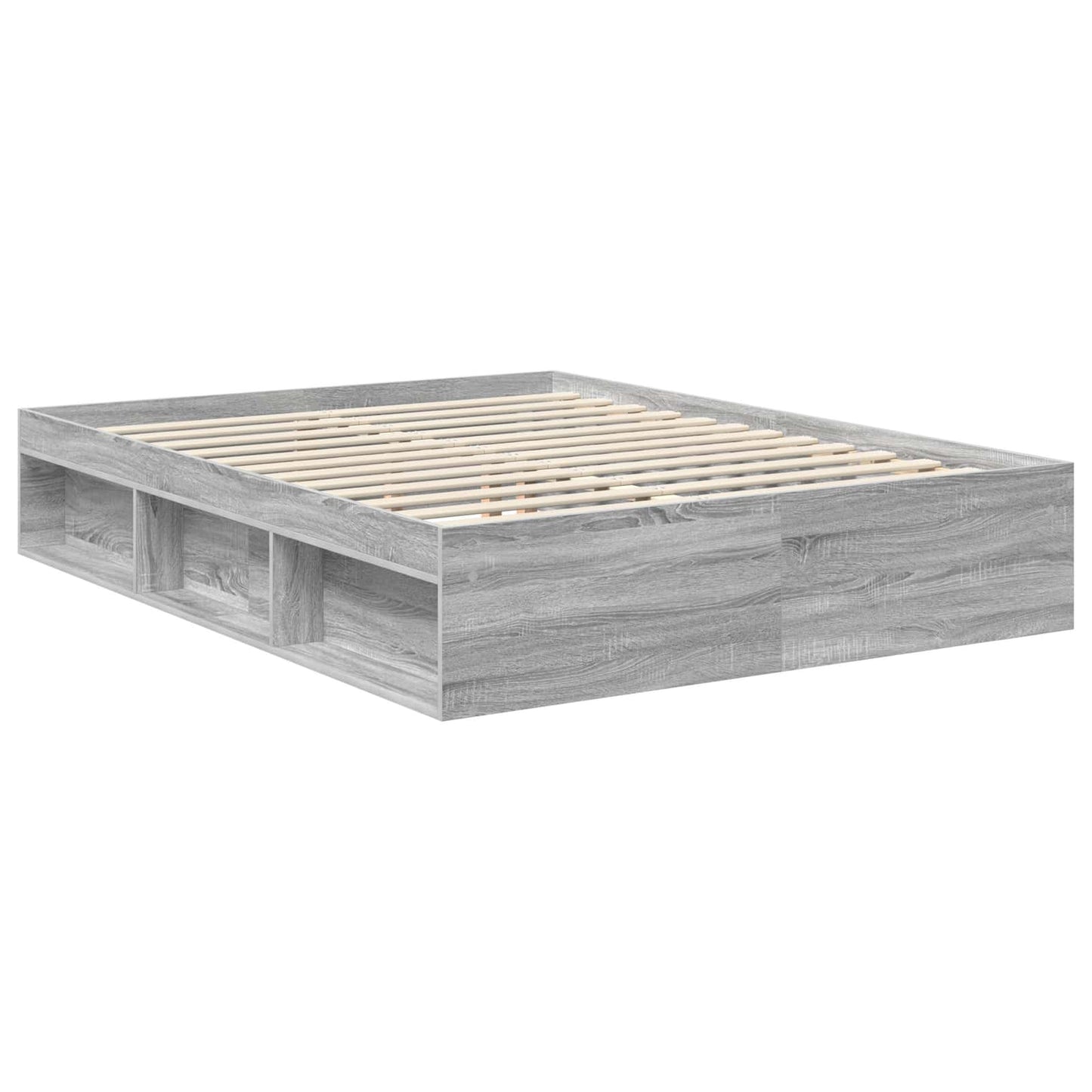 Struttura del letto Grigio Sonoma 150 x 200 cm Pino massello | homemem39