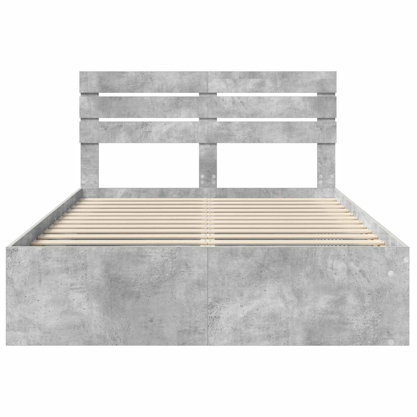 Struttura del letto Calcestruzzo 140 x 200 cm Pino massello | homemem39