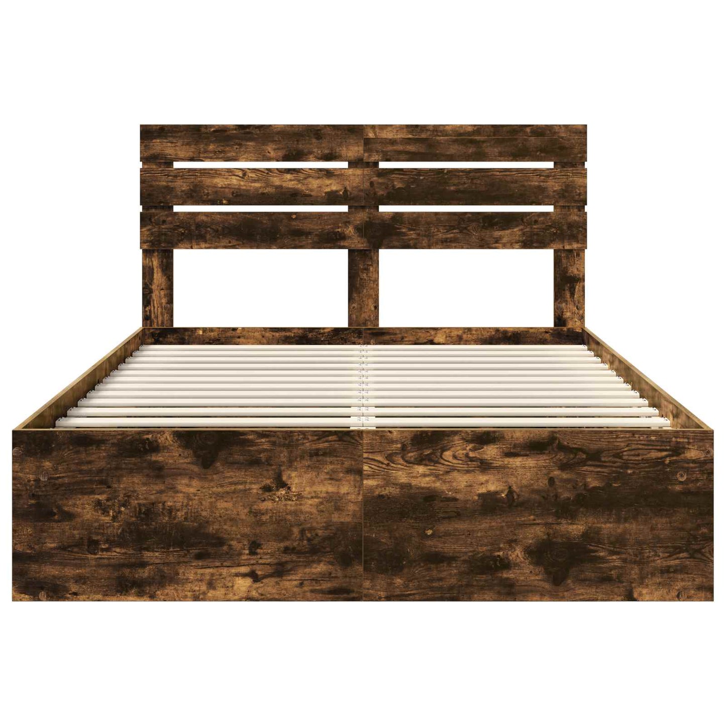 Struttura del letto Rovere fumé 140 x 200 cm Pino massello | homemem39