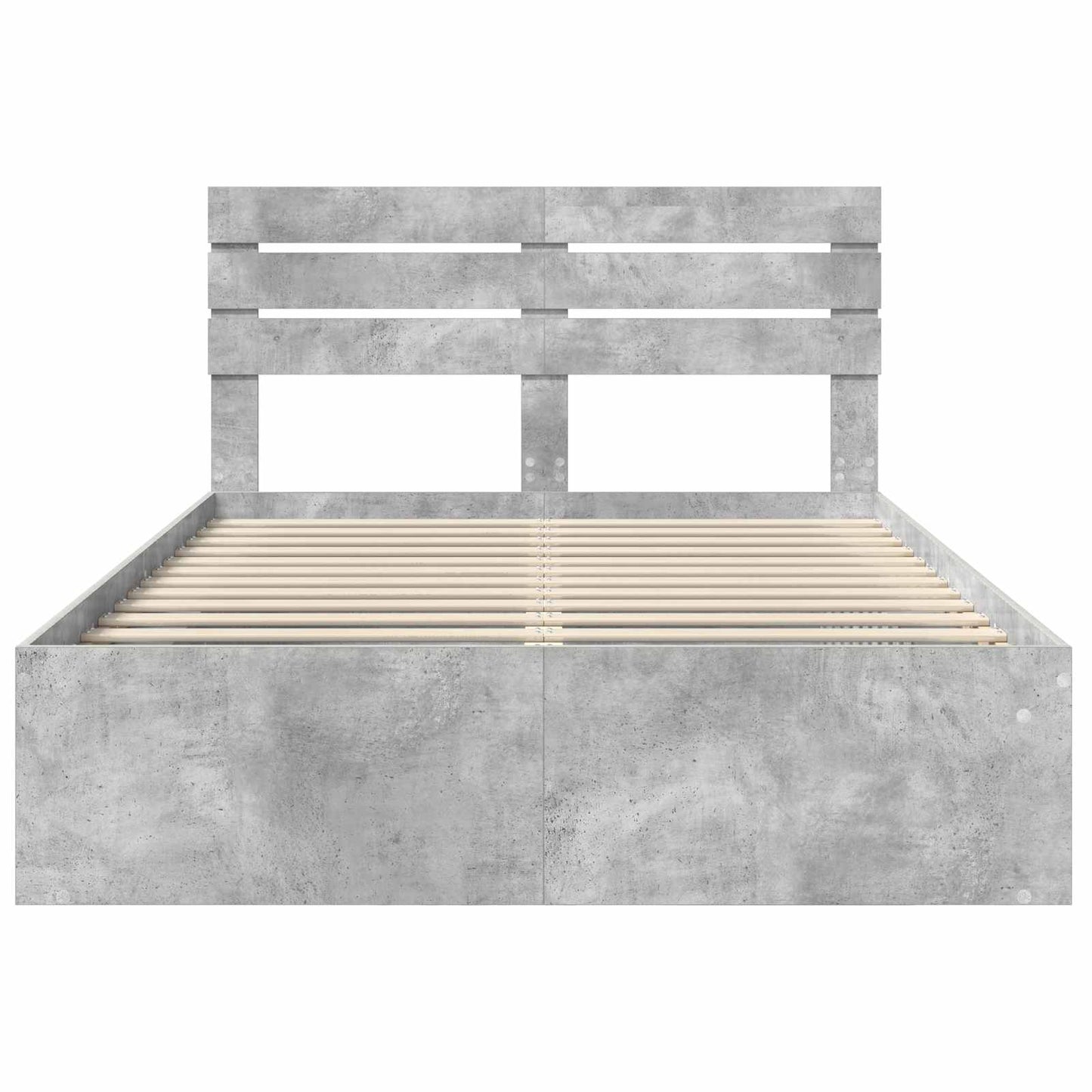 Struttura del letto Calcestruzzo 140 x 190 cm Pino massello | homemem39