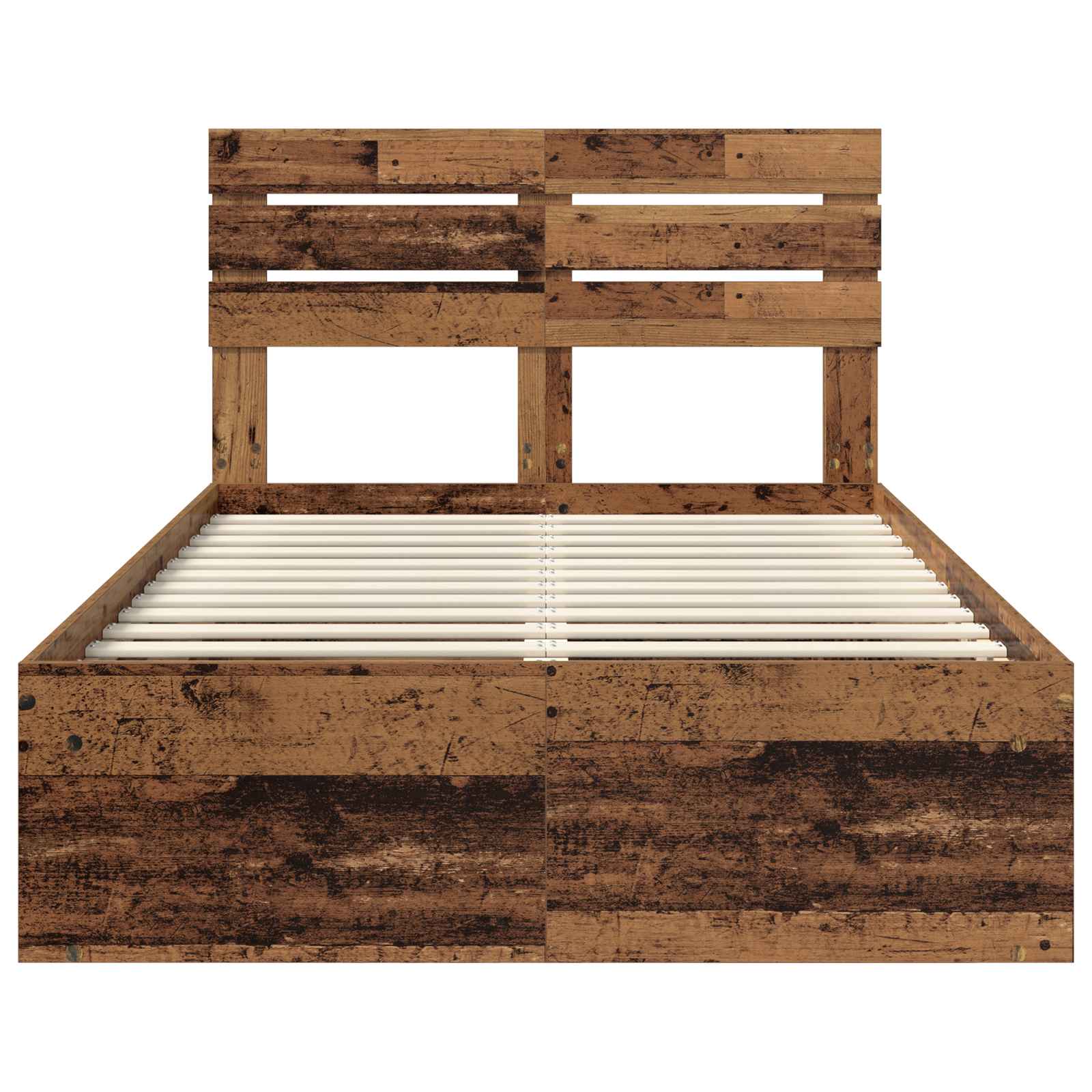 Struttura del letto Legno vecchio 135 x 190 cm Pino massello | homemem39