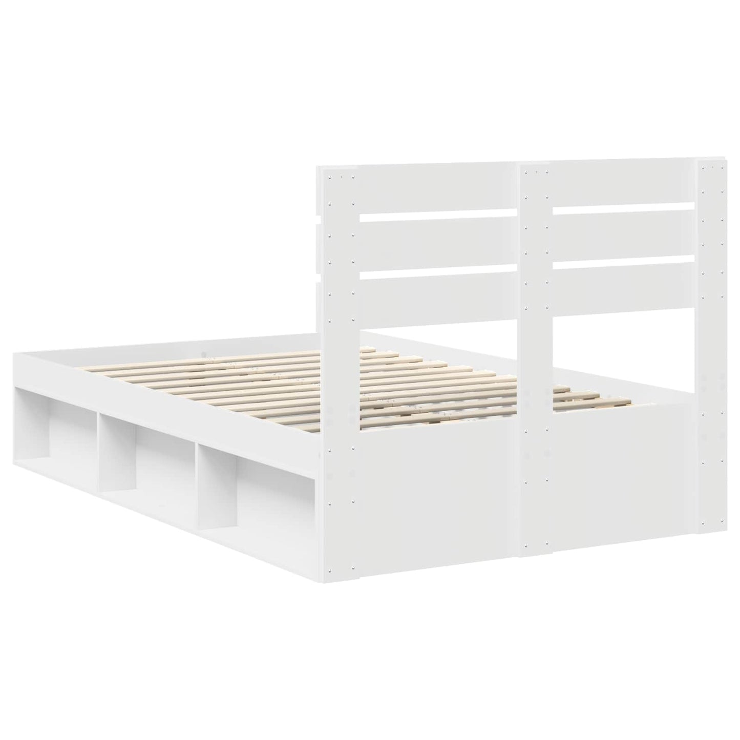 Struttura del letto Bianco 120 x 200 cm Pino massello | homemem39