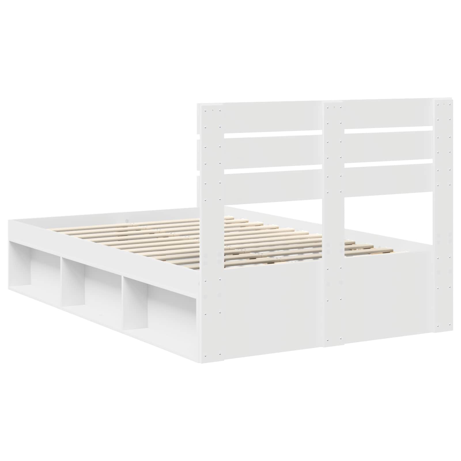 Struttura del letto Bianco 120 x 200 cm Pino massello | homemem39