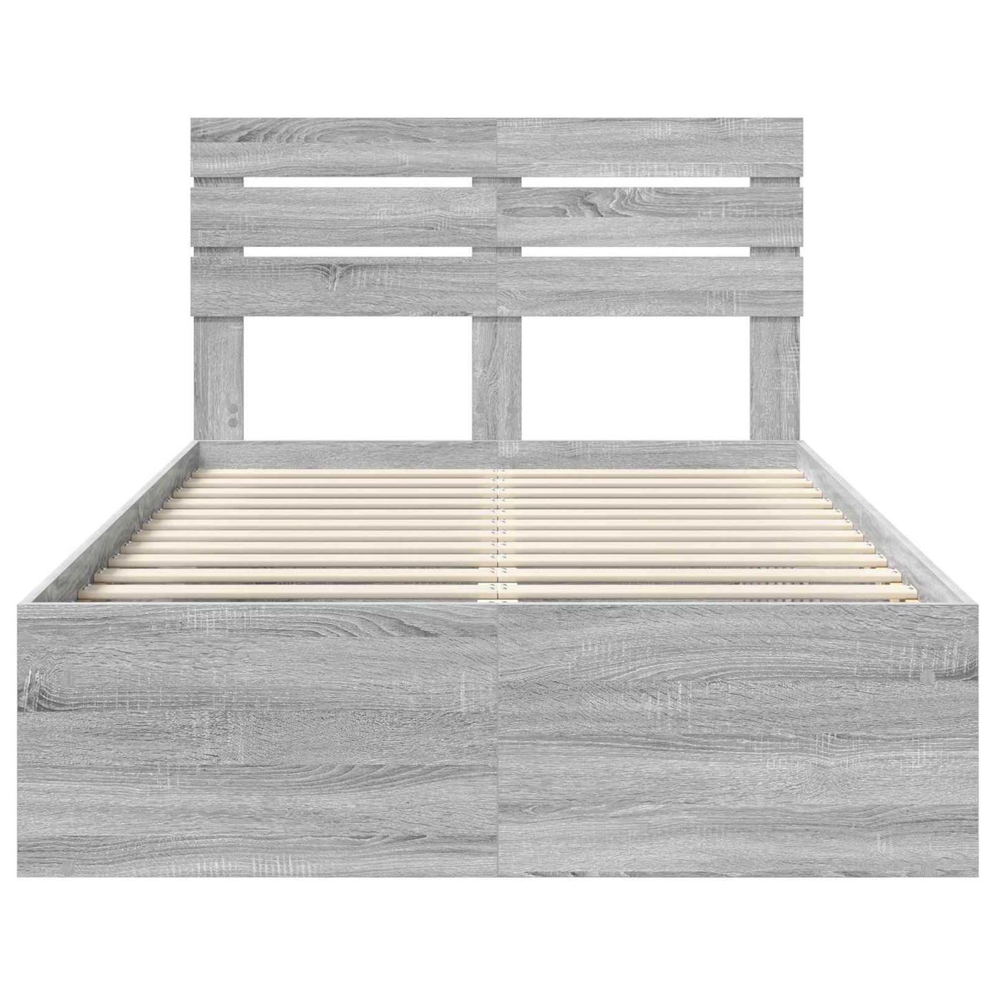 Struttura del letto Grigio Sonoma 120 x 200 cm Pino massello | homemem39