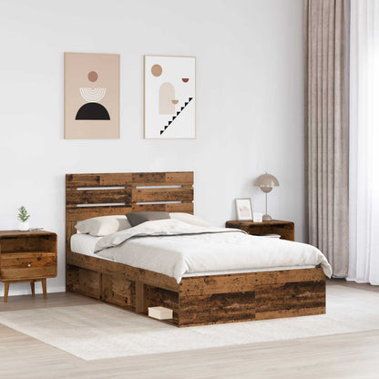 Struttura del letto Legno vecchio 120 x 200 cm Pino massello | homemem39