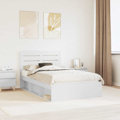 Struttura del letto Bianco 120 x 190 cm Pino massello | homemem39