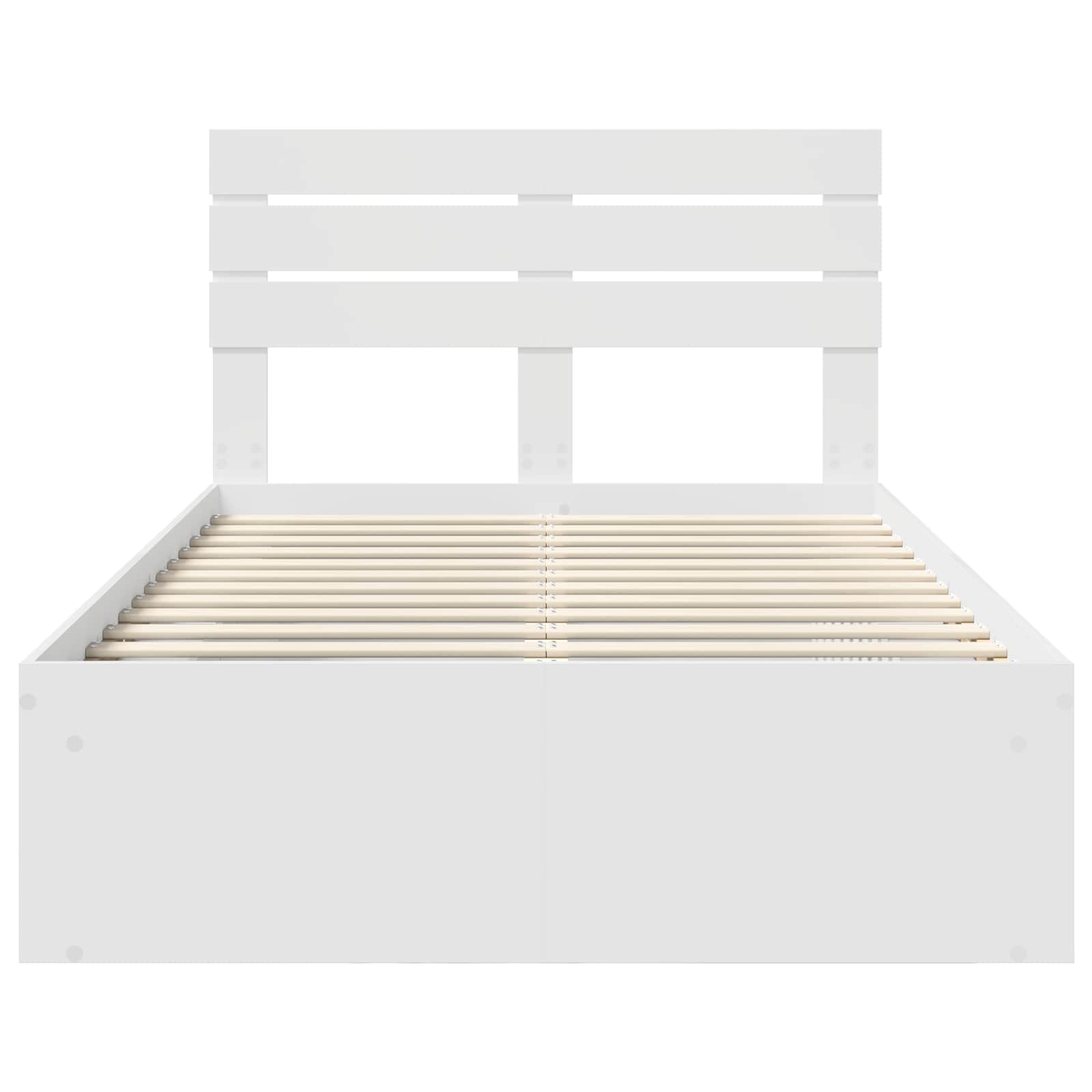 Struttura del letto Bianco 120 x 190 cm Pino massello | homemem39