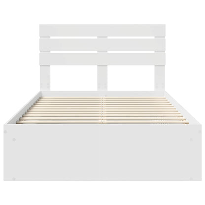 Struttura del letto Bianco 120 x 190 cm Pino massello | homemem39