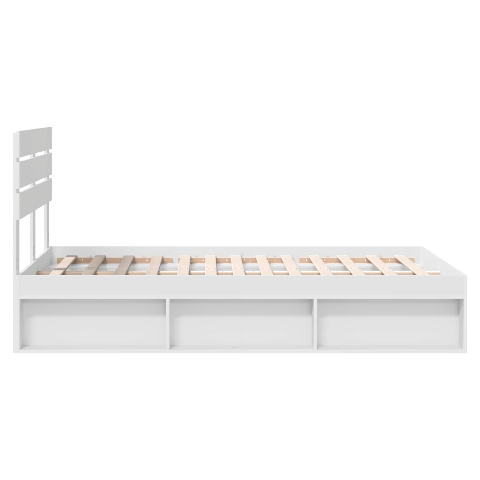 Struttura del letto Bianco 120 x 190 cm Pino massello | homemem39