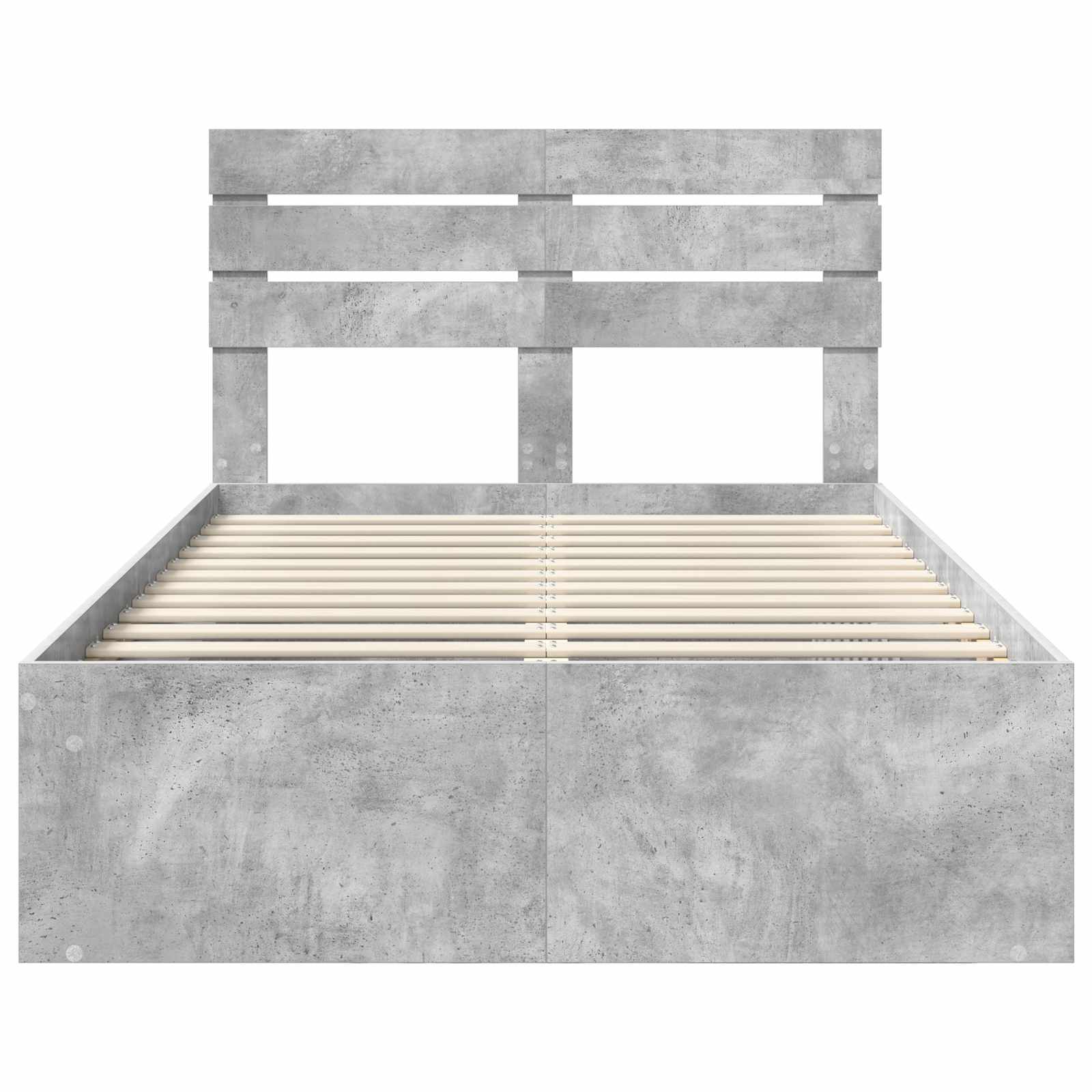 Struttura del letto Calcestruzzo 120 x 190 cm Pino massello | homemem39