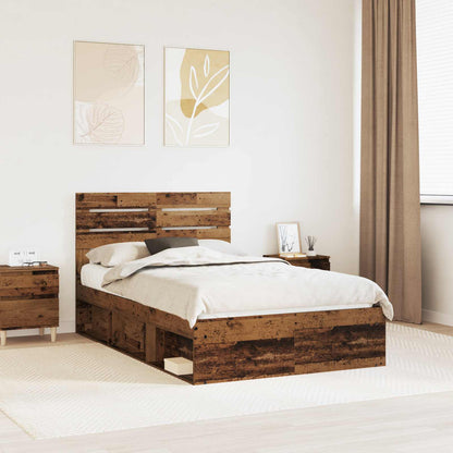 Struttura del letto Legno vecchio 120 x 190 cm Pino massello | homemem39