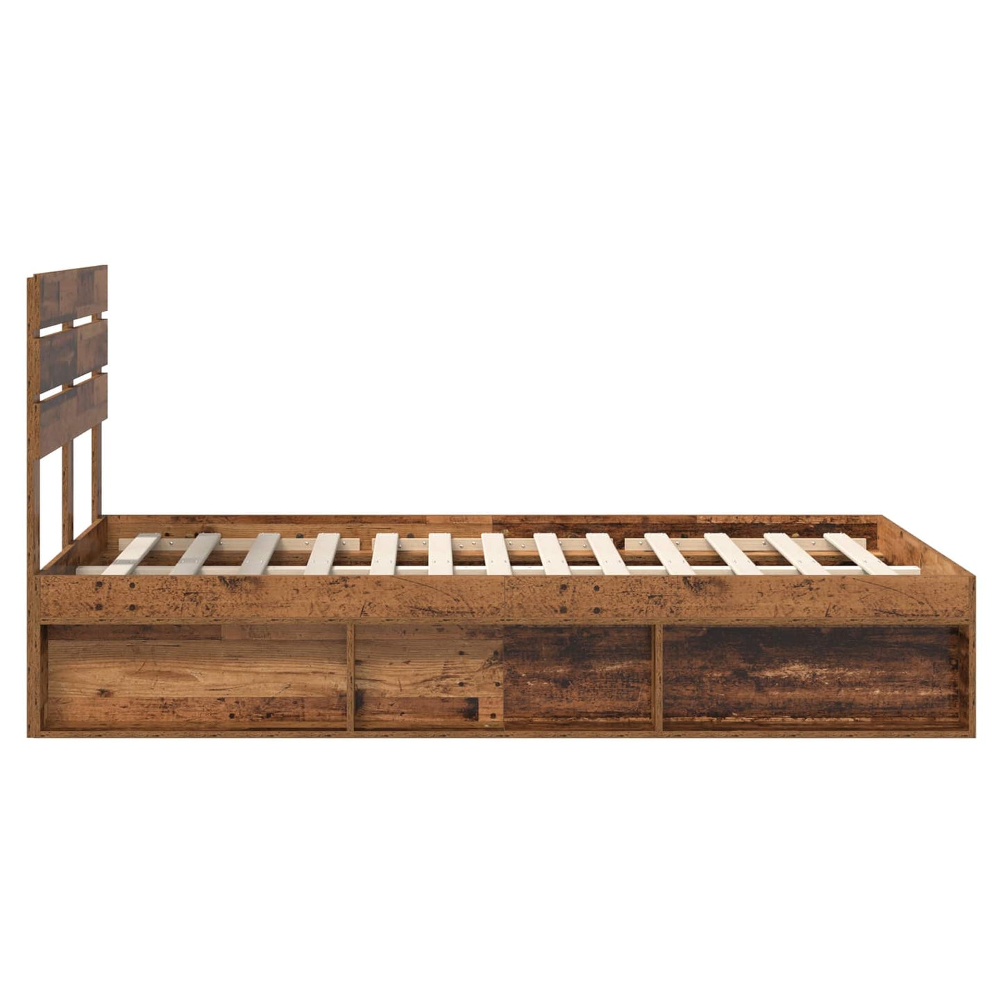 Struttura del letto Legno vecchio 120 x 190 cm Pino massello | homemem39