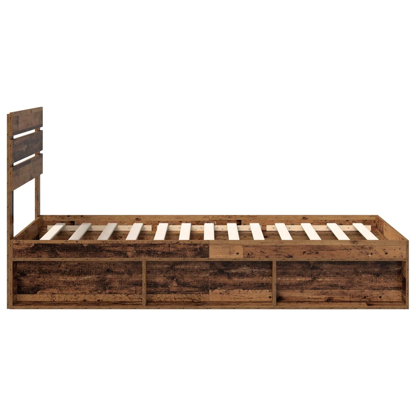 Struttura del letto Legno vecchio 100 x 200 cm Pino massello | homemem39