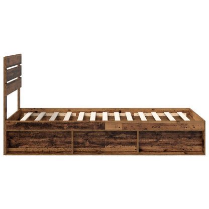 Struttura del letto Legno vecchio 100 x 200 cm Pino massello | homemem39