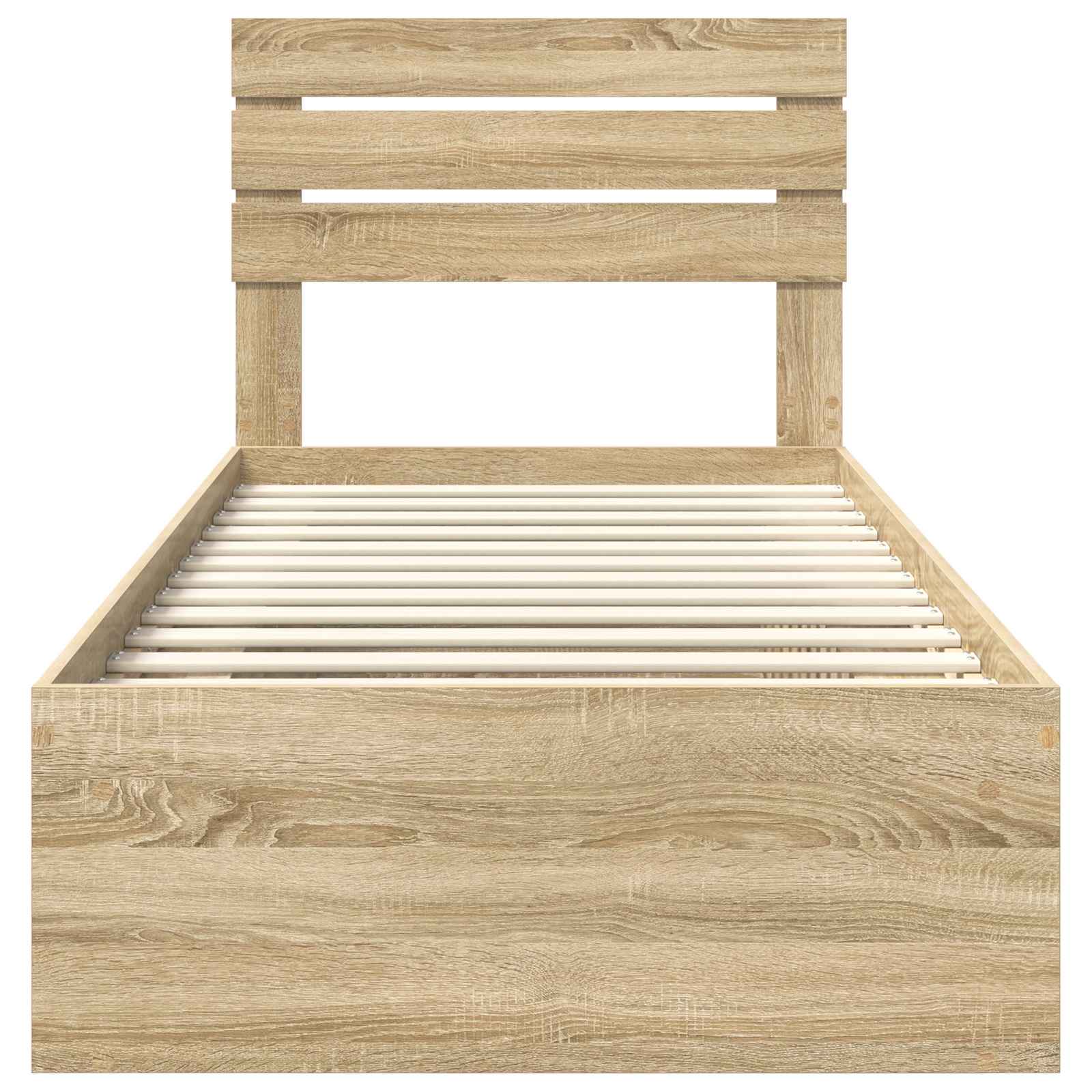 Struttura del letto Rovere Sonoma 90 x 200 cm Pino massello | homemem39