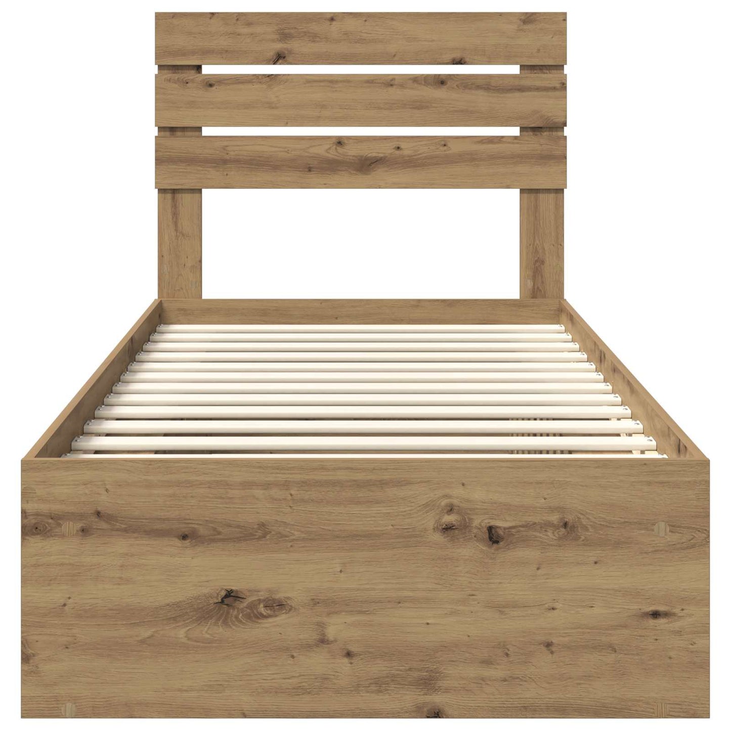 Struttura del letto con testiera Rovere Artigianale 90 x 190 cm | homemem39