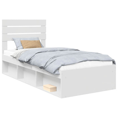 Struttura del letto Bianco 75 x 190 cm Pino massello | homemem39